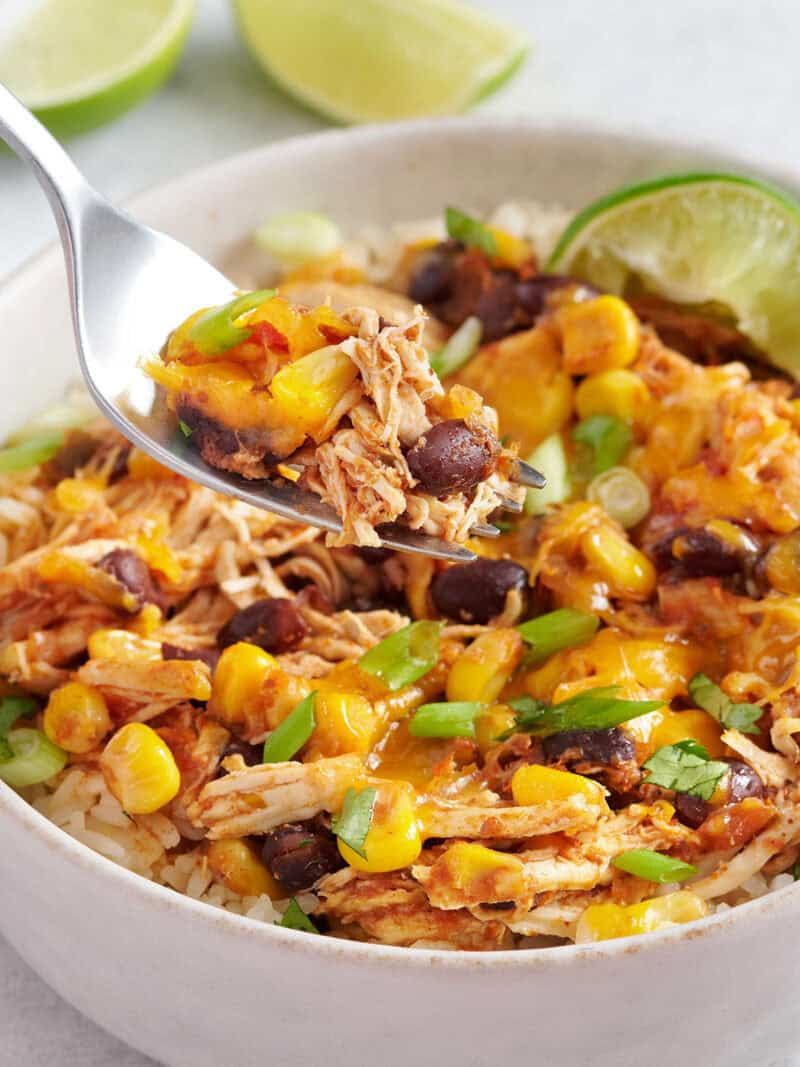 Slow Cooker Chicken Taco Bowls