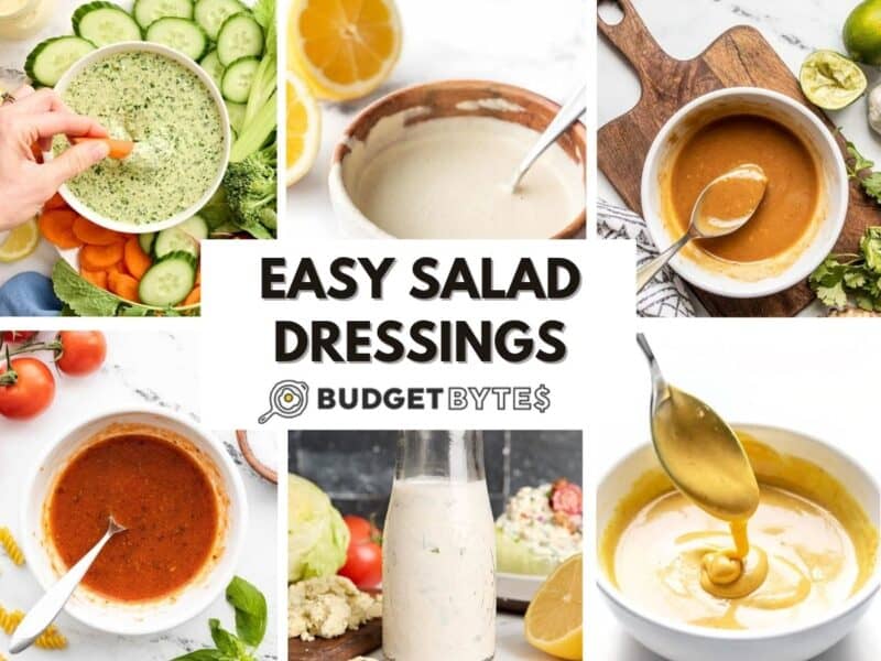Cheap and Easy Salad Dressings