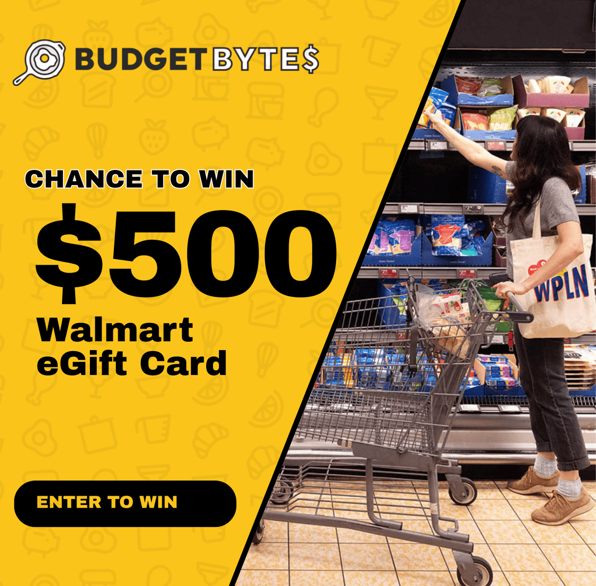 Enter for a chance to win a $500 Walmart Gift card