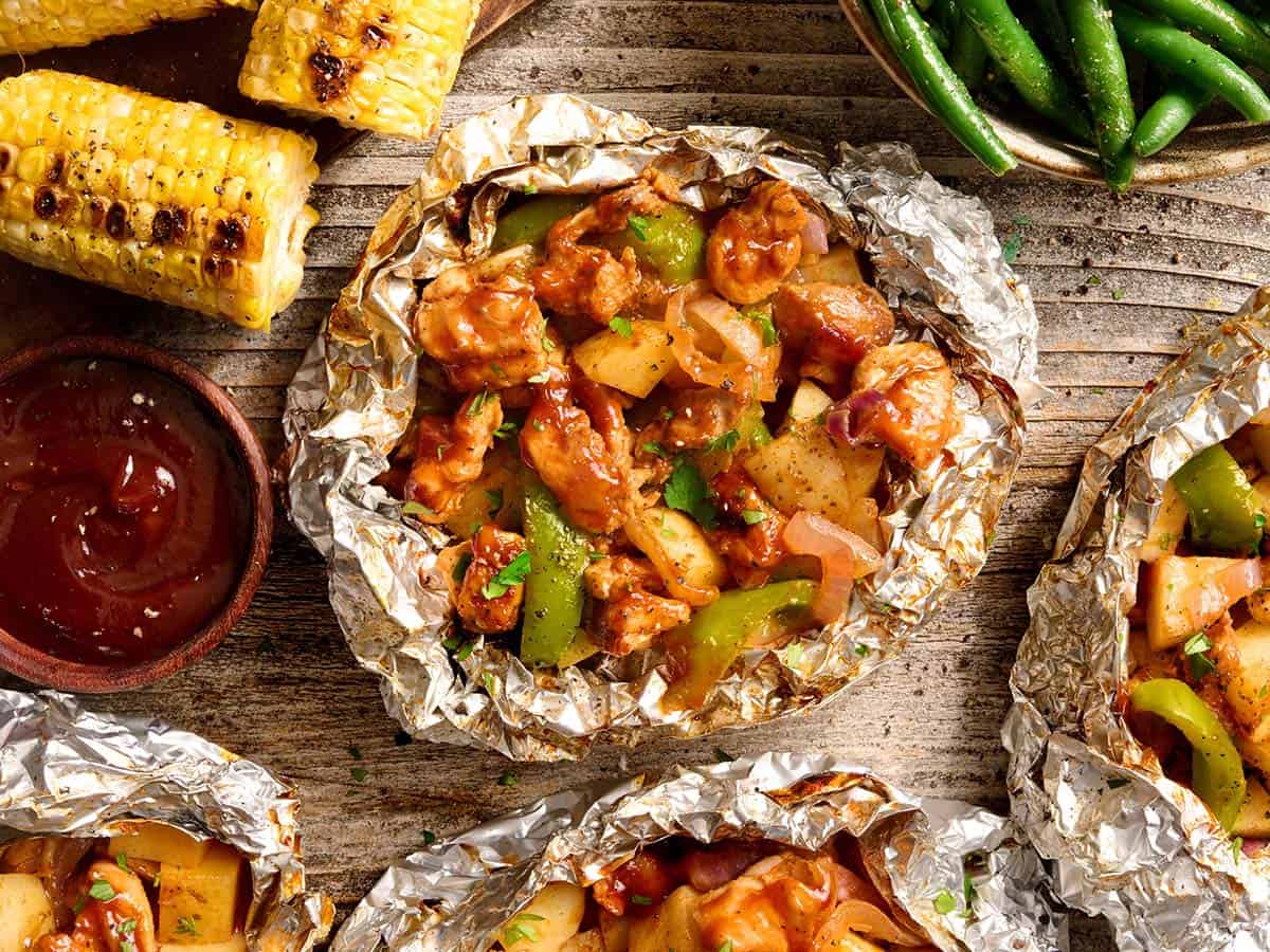 BBQ Chicken Foil Packs